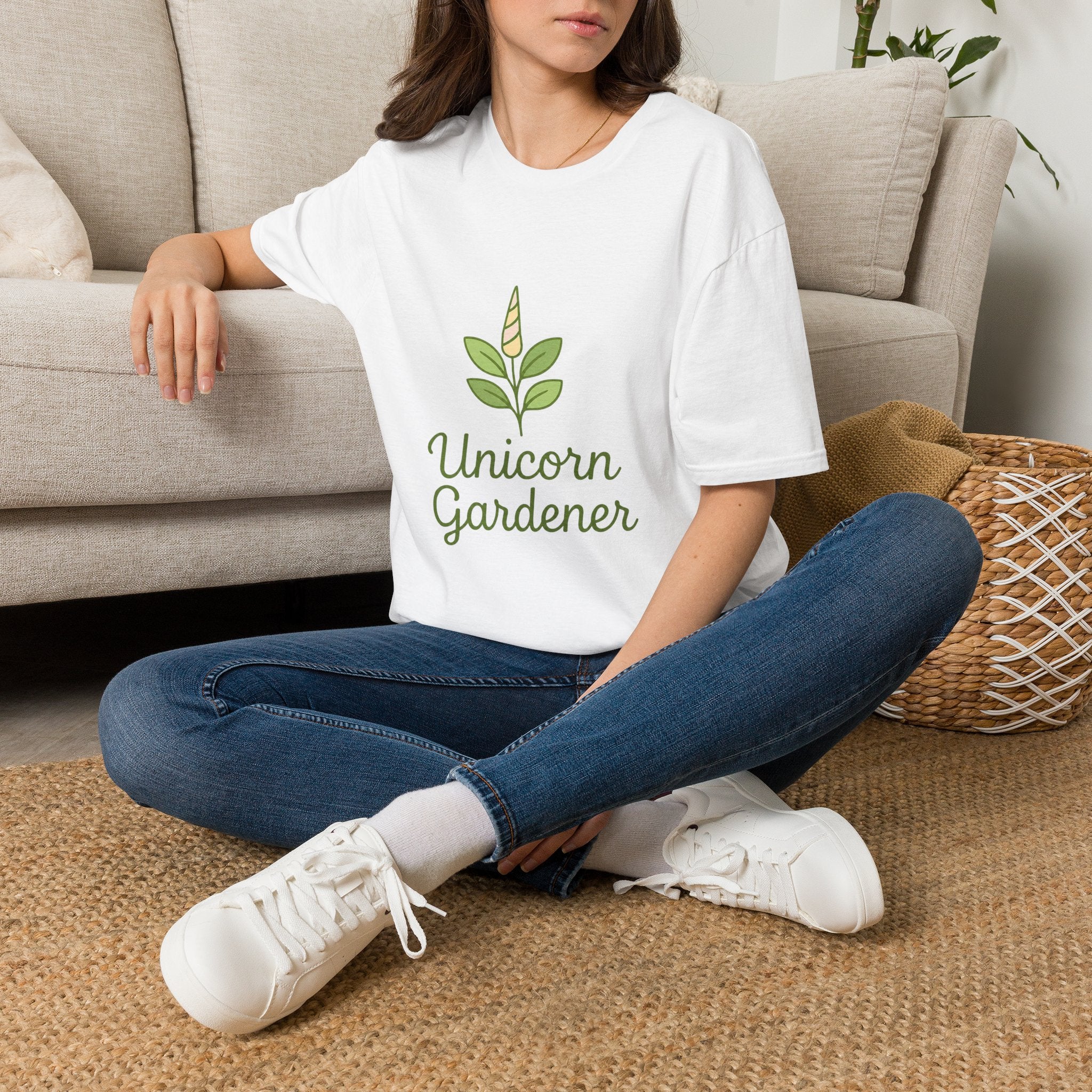Unicorn Garden T-Shirt — "Be a unicorn and garden what you want"