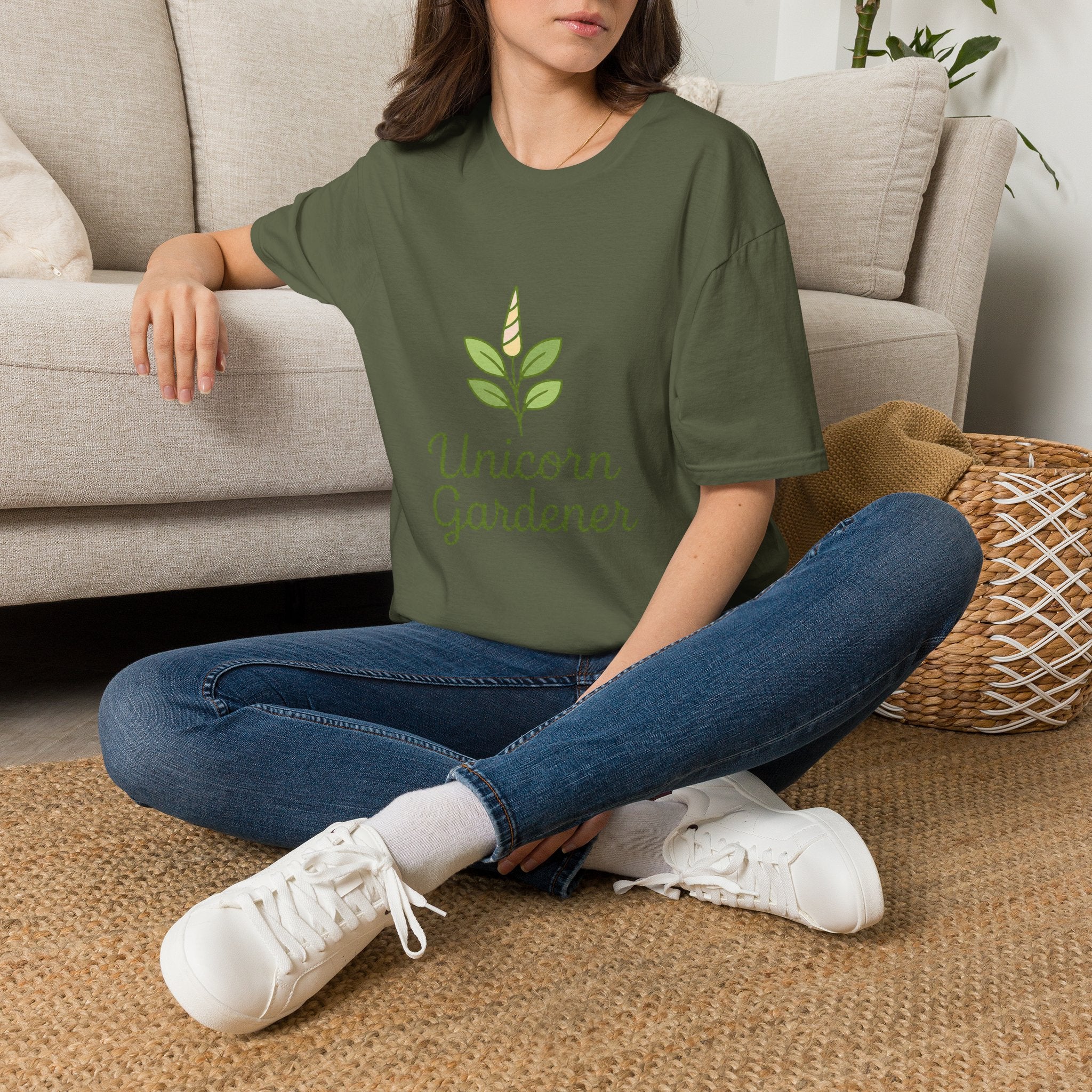 Unicorn Garden T-Shirt — "Be a unicorn and garden what you want"