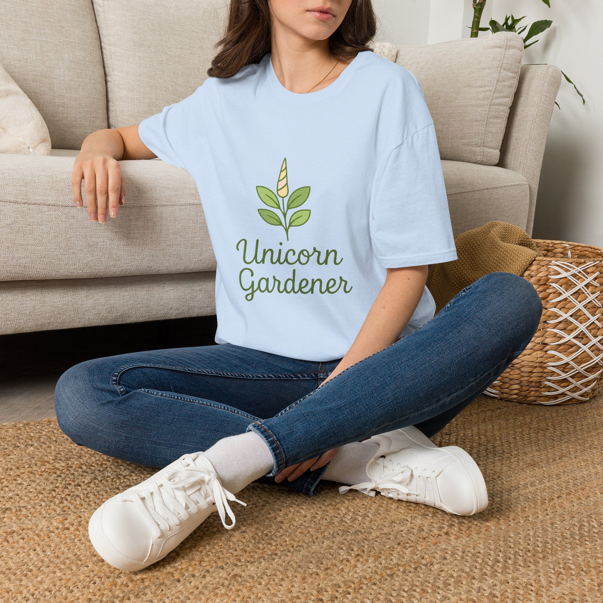 Unicorn Garden T-Shirt — "Be a unicorn and garden what you want"