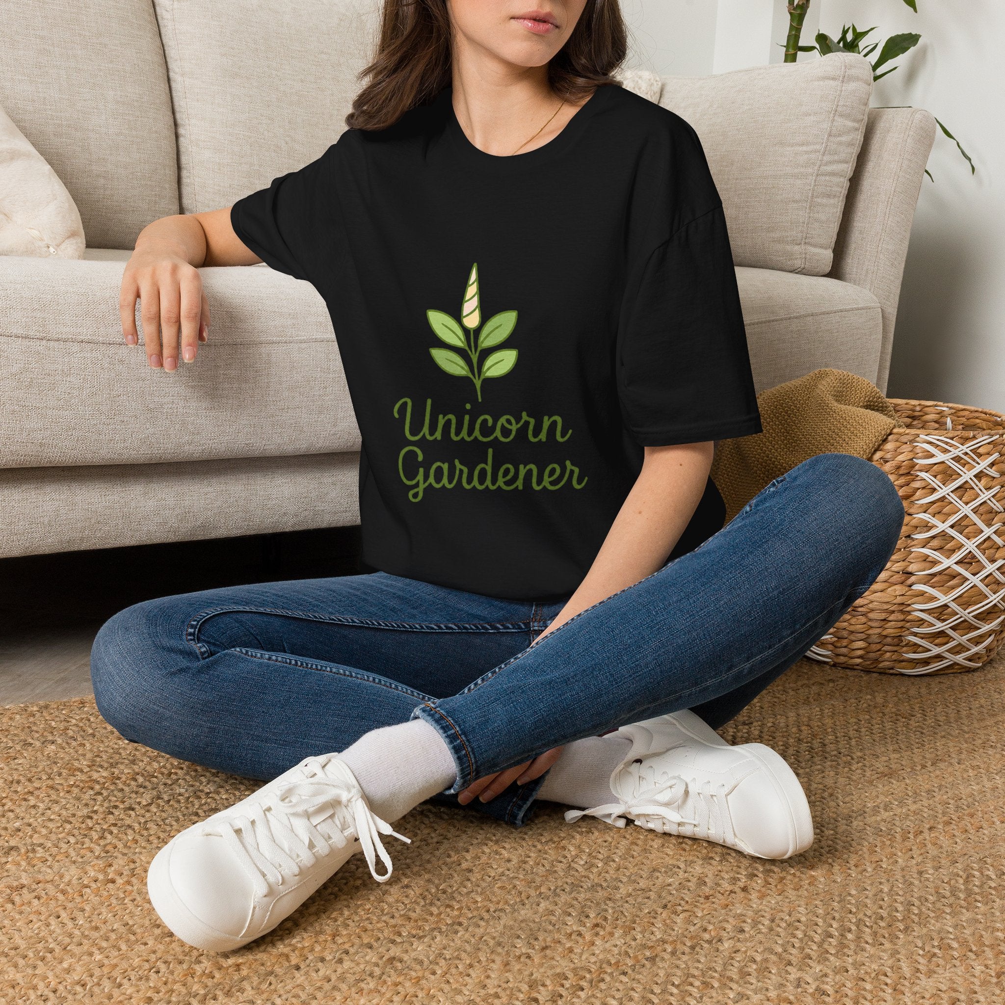 Unicorn Garden T-Shirt — "Be a unicorn and garden what you want"