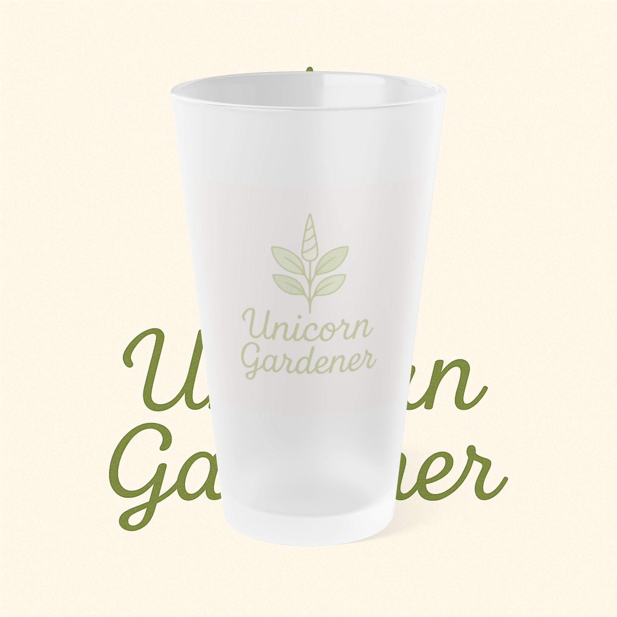 Frosted Pint Glass, 16oz